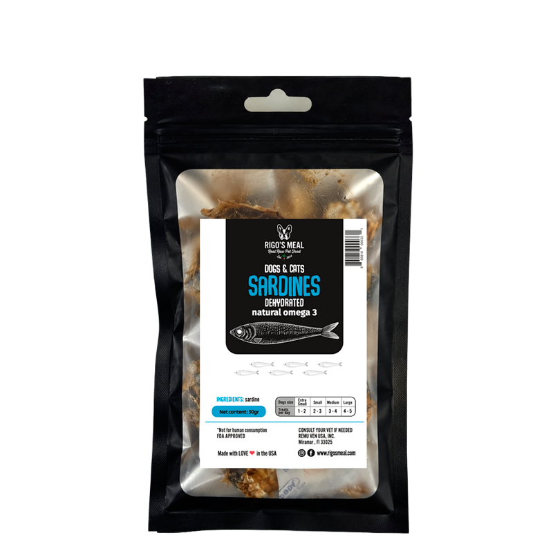 Rigos Meal Dehydrated Sardine Treats - 50gr